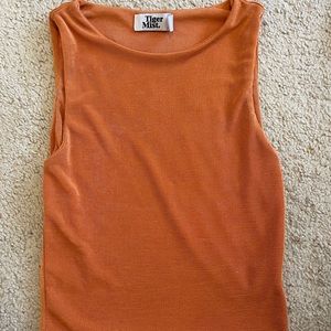 Tiger Mist Orange Cropped Tank